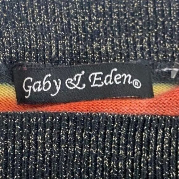 Vintage Gaby L Eden Boho sweater long sleeve pullover size Small - Picture 9 of 10